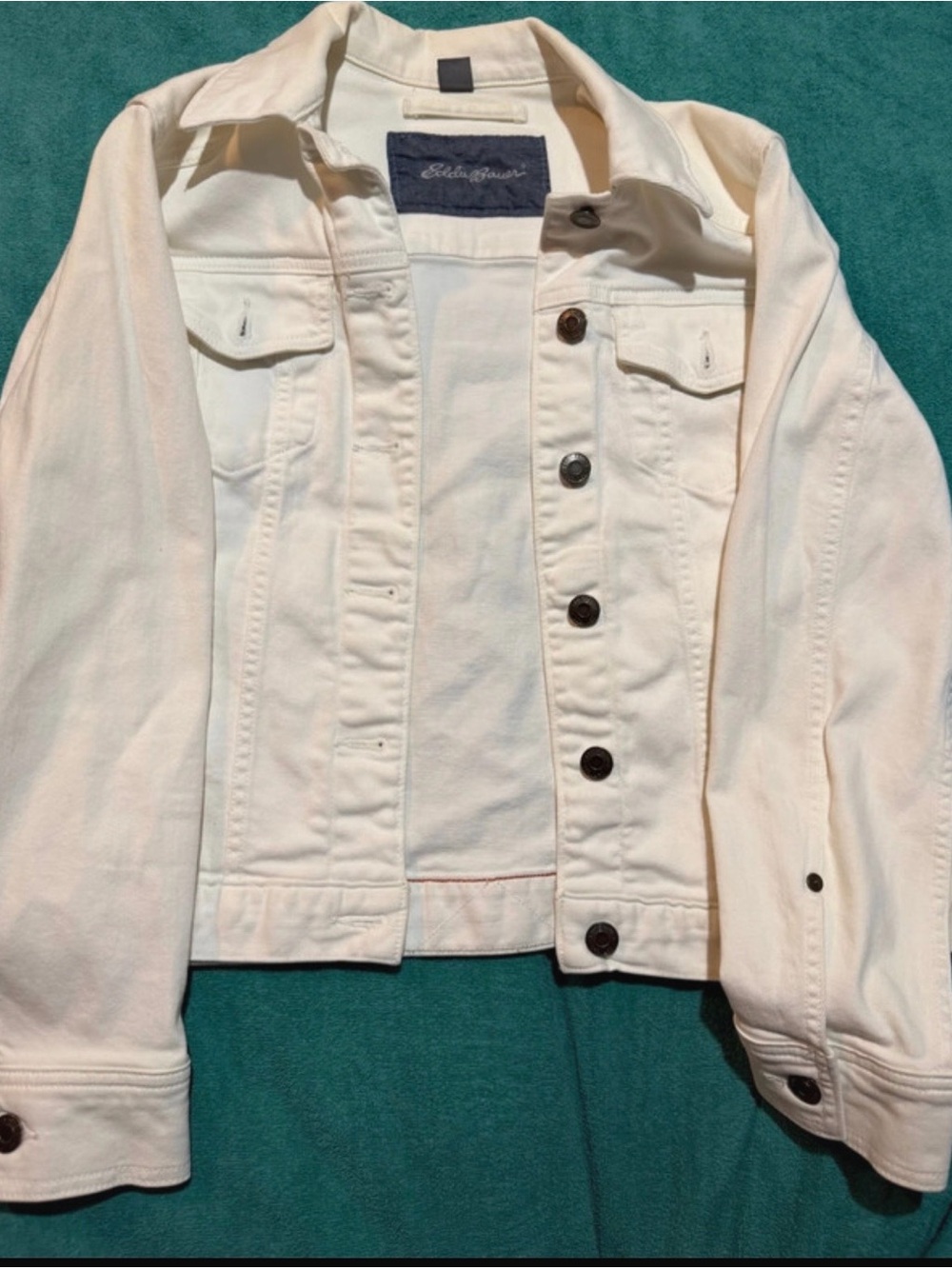 Eddie Bauer White Denim Jacket